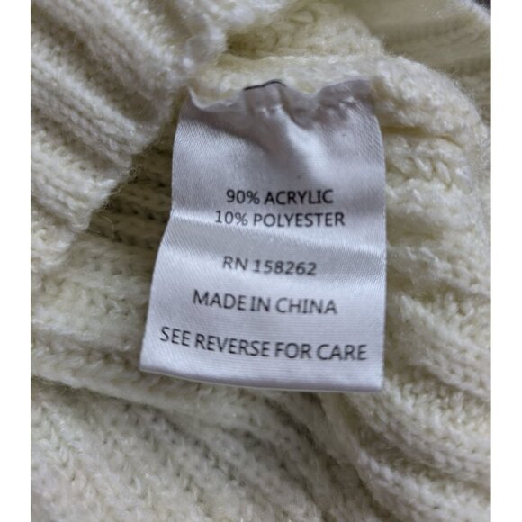 Altard State Women's Cream/Taupe High Low Long sleeve Sweater Size M - Picture 4 of 10